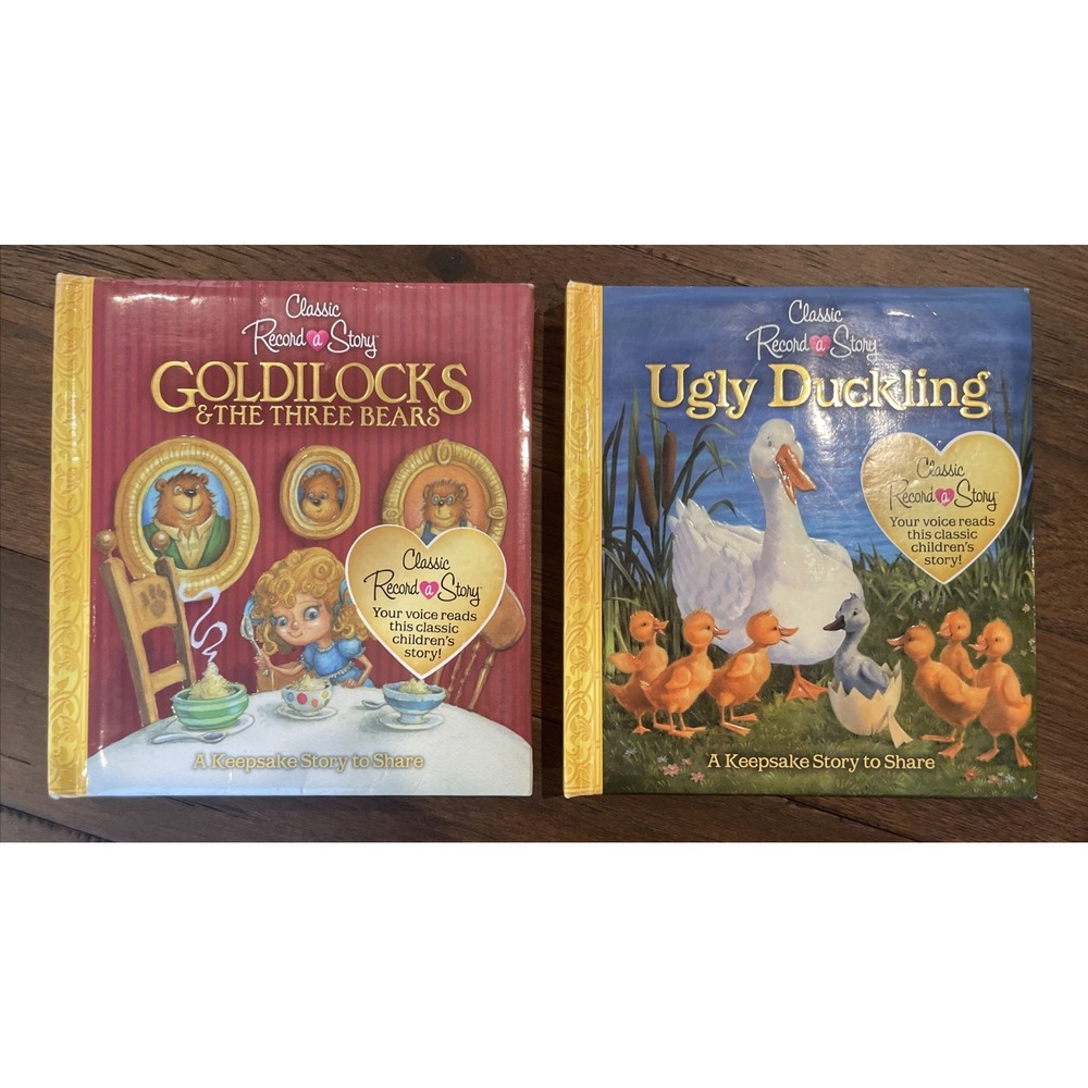 Record a Story Ugly Duckling & Goldilocks & The Three Bears Books NEW